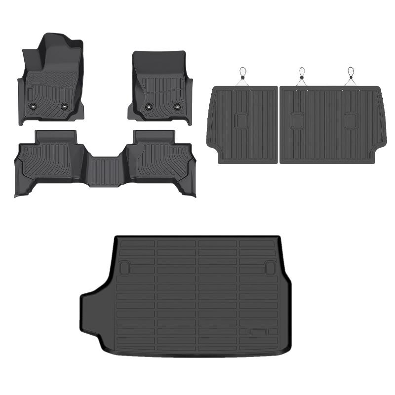 

Полные комплекты ковриков для пола для Toyota 4Runner 2025, материал TPE, водонепроницаемые, противоскользящие, подкладка, коврик для ног, коврик для багажника, интерьер, автомобильные аксессуары