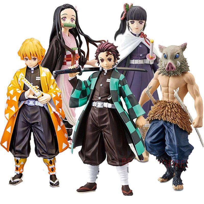 Demon Slayer: Kimetsu no Yaiba Figure - Tanjiro, Nezuko, Zenitsu Noodle Ornament for Desktop or Car