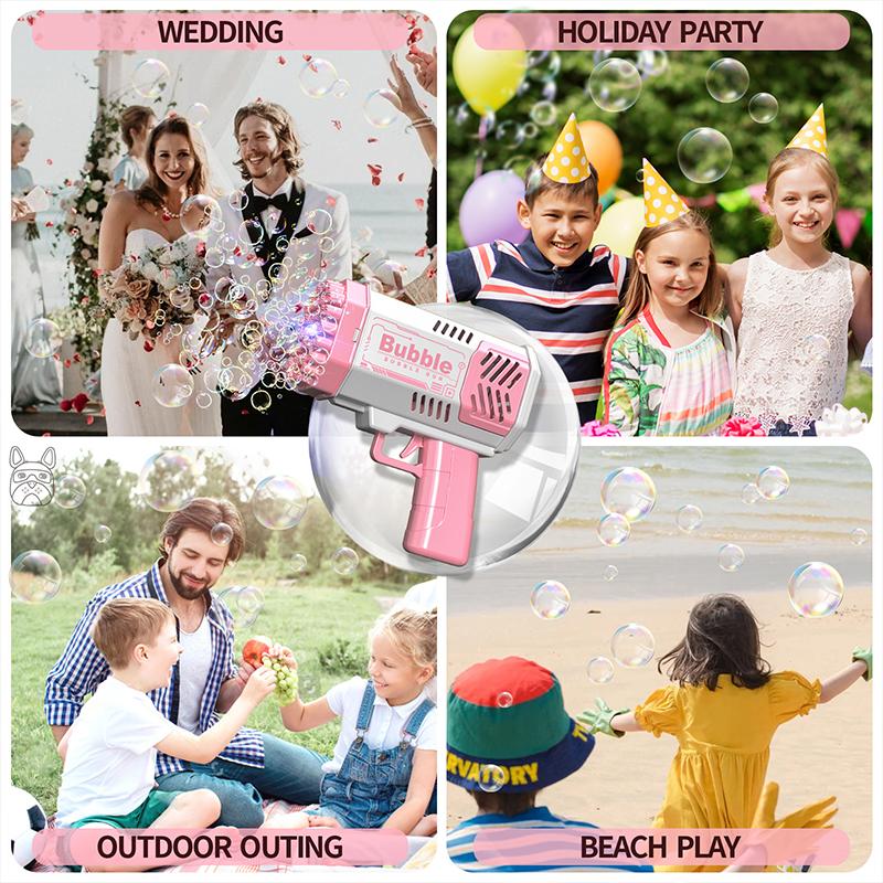 40 Hole Bubble Machine Fully Automatic Bubble Blowing Light Outdoor Bubble Machine Without Battery Without Bubble Water