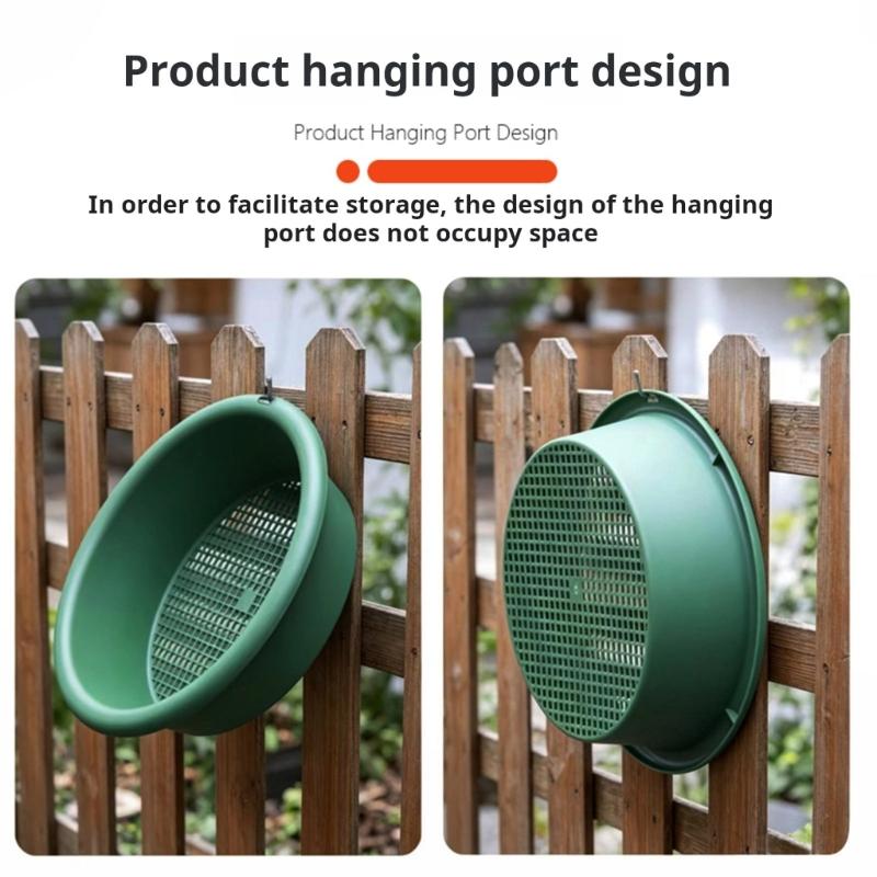 Soil Sifter Plastic Soil Sieve Filter Mesh for Soil Stone Sifting Filtration Home Garden Flower Plant Nursery Tool