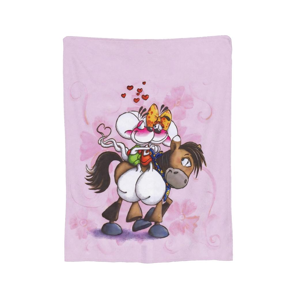 D-Diddles Plush Blankets Diddl Catoon Funny Throw Blankets for Home Hotel Sofa 150*125cm Bedspreads