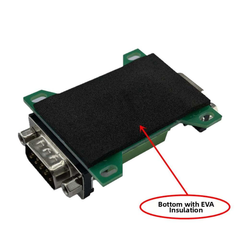 DB9MF-A Terminal Block Adapter Board with Solderless Male and Female Connectors for Use in Electronic Projects and Field Wiring