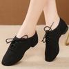 Indoor Dance Shoes Women Soft-soled Exercise Dancing Shoes Canvas Jazz Shoes Girls Ballet Flat