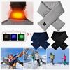Heated Scarf Waterproof Fabric Fast Heating Electric Heated Scarf Rechargeable 3 Temp Settings Winter Scarf