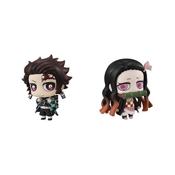Chimi Mega Buddy Series! Demon Slayer: Kimetsu No Yaiba Tanjiro Kamado & Nezuko Nakayoshi Brothers Set Approx. 6.5cm PVC Pre-painted Complete Figure