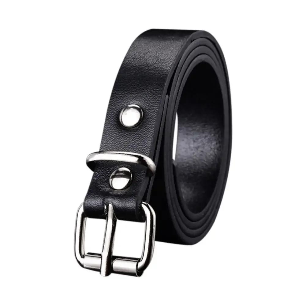 Children PU Leather Belts Boys Girls Kid Waist Strap Waistband Metal Buckle For Jeans Pants Trousers Dress Adjustable Belt