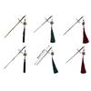 Stylish Hair Clip Swords Shaped Tassels Hair Barrette Alloy Texture Hair Accessory Hairpin Present for Swords Enthusiasts