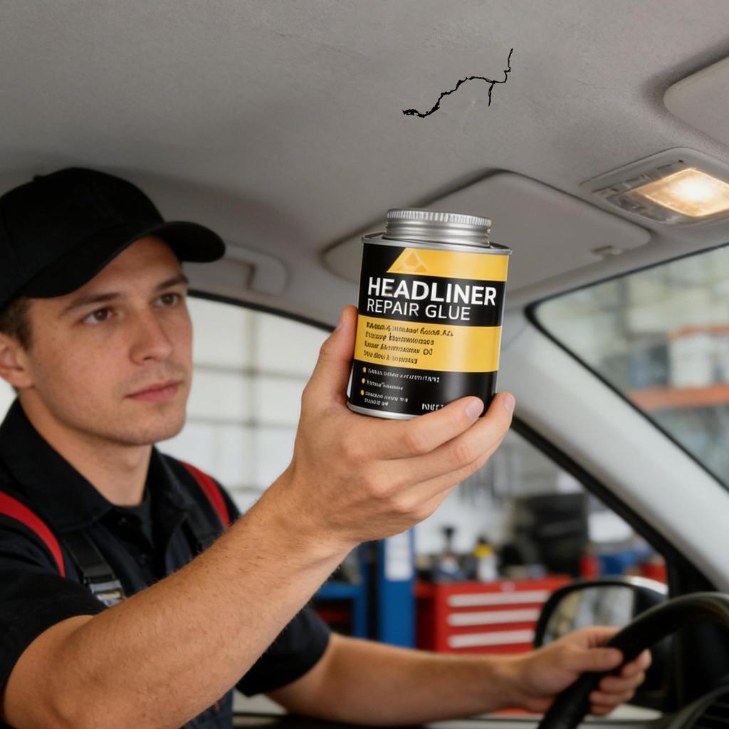 Adhesivo para Reparación de Techo de Coche 100g Adhesivo para Tela de Revestimiento de Alfombra de Automóvil Pegamento para Reparación de Asientos de Cuero de Coche Adhesivo para Interior de Coche