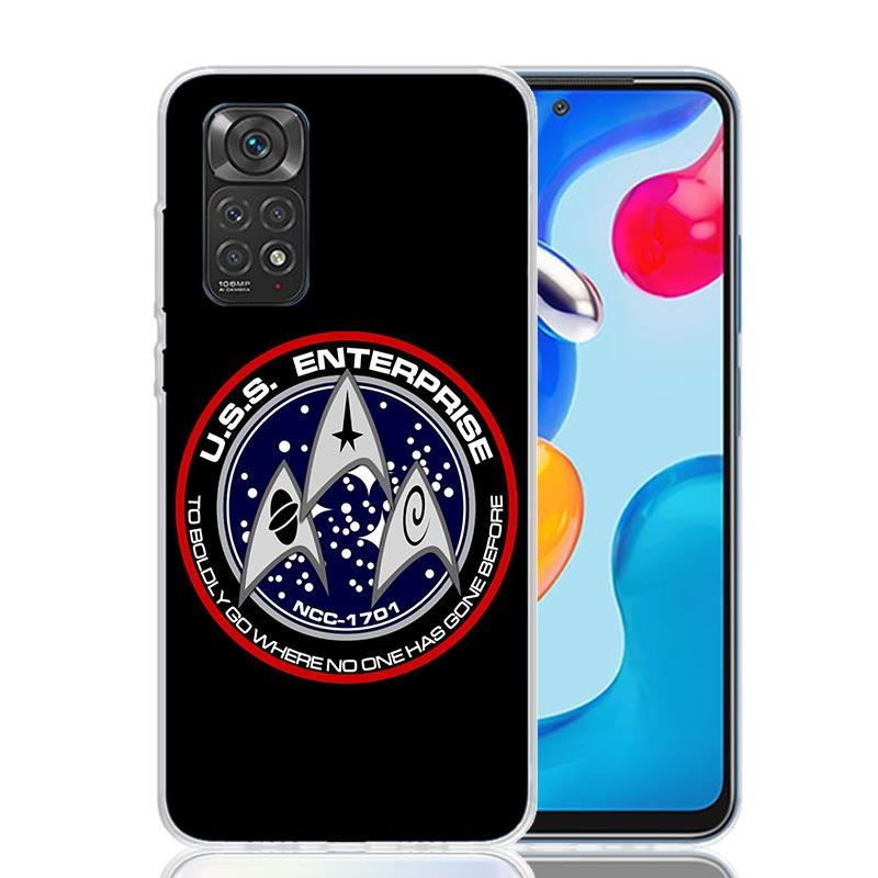 Star Movie T-Trek Phone Case For Xiaomi Redmi Note 13 14 15 Pro Plus 12S 12 14S 11S 11E 10 10S 11 11T 5G 4G Cover Coque Redmi No