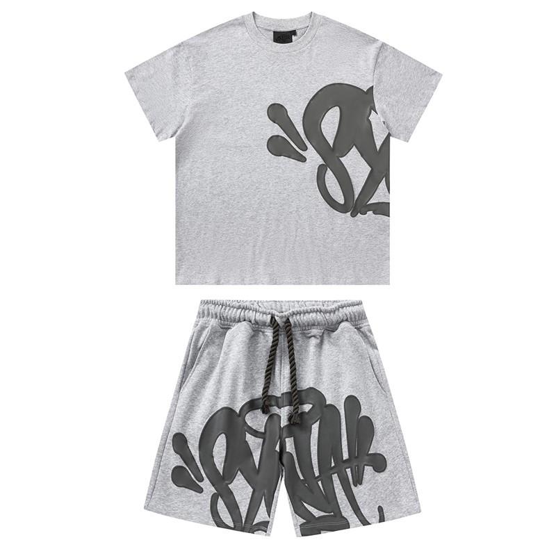 SynaWord Felpa con Cappuccio Larga Americana Pantaloni della Tuta Syna Marca Trendy per Uomo e Donna Hip Hop Street Coppia Tuta Casual