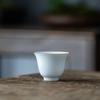 Thin Tire Kung Fu Tea Cup Ceramic Whiteware Single Cup Ceramic Teacup Master Cup Tea Set Small Tea Bowl Ceramic Teacups