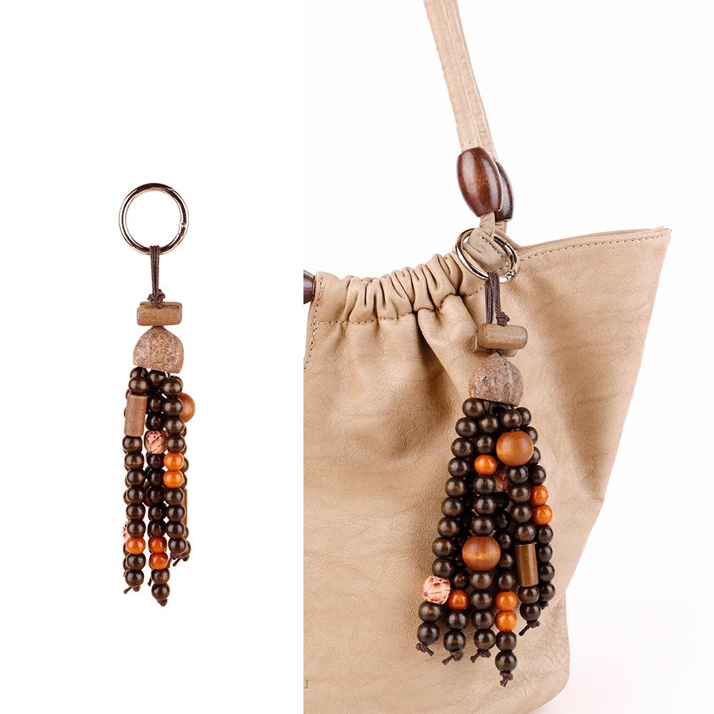 Wenqi Handgjord Önskefyllande Fröpendant: Naturlig Frukt Skal Litterär Nyckelring