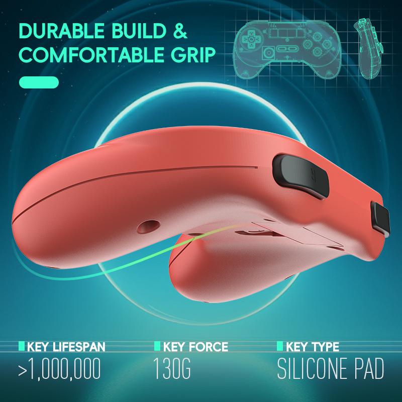 Retro Wireless Gamepad with Dual Receiver, Classic Controller for PC DInput, Android, Arcade Emulators