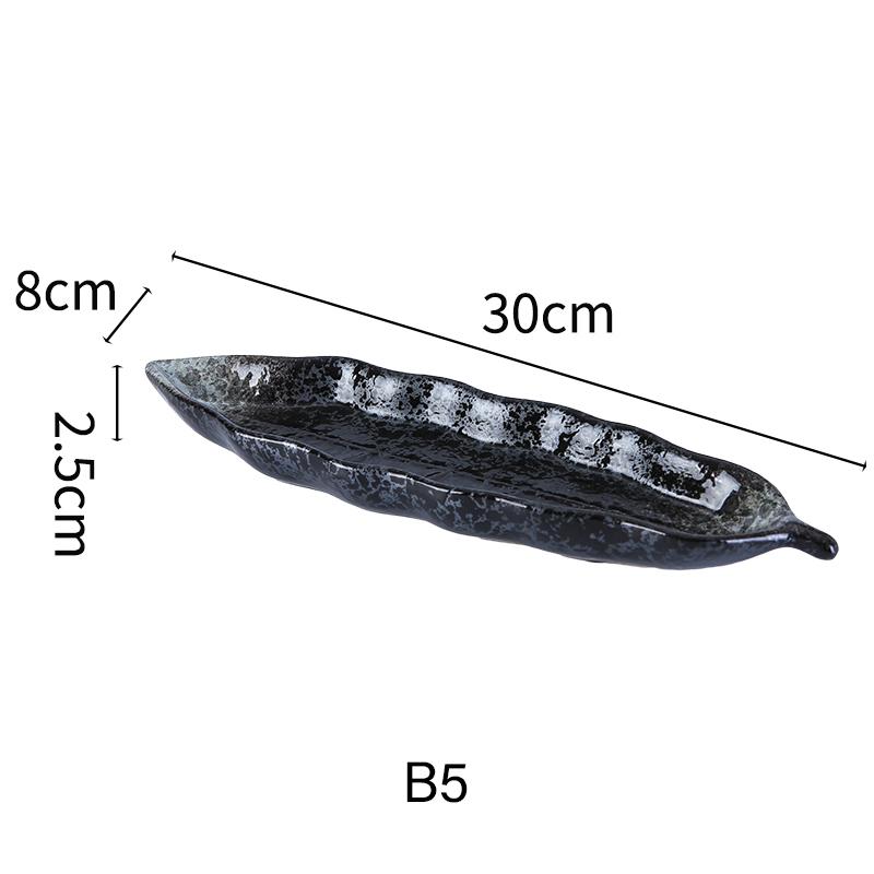 Japanese Cuisine Sashimi Cutlery Ceramic Cold Dish Saury Sushi Serving Plate Eel Sashimi Platter Dessert Plate Snack Tray