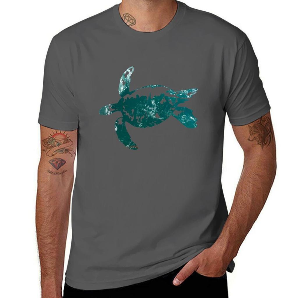 Ocean Sea Turtle TShirt Trendy Print Short Sleeve TShirt
