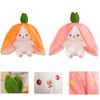 Fruit Shapeshifting Rabbit Plush Toy Stuffed Action Dolls Kids Pillow Throw