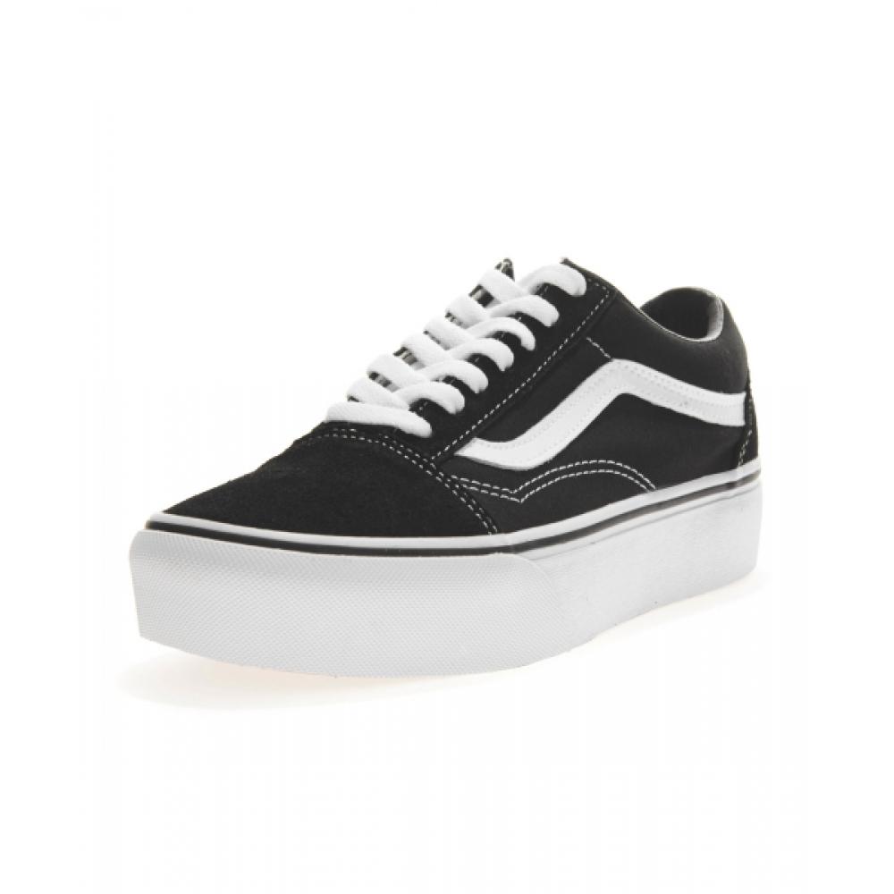 Barnes Old School Platform   Black White Vn0a3b3uy281
