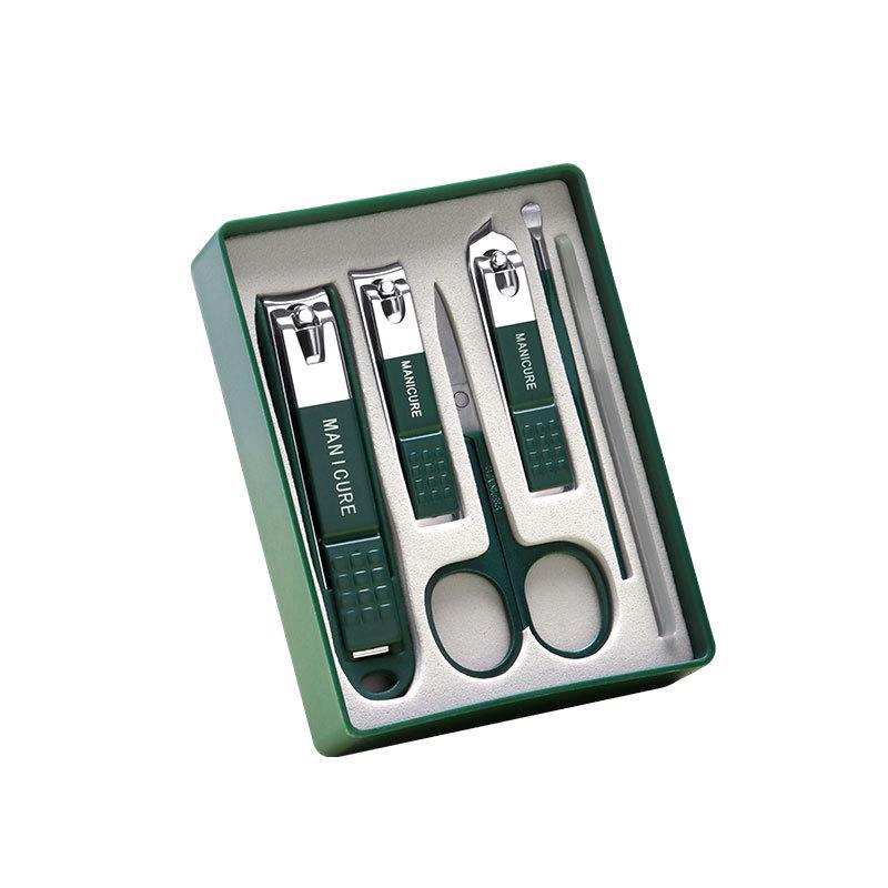 Nail Clipper Set: Home Use Clipper, Anti-Splatter Clippers, Angled Scissors, Foot Care Tools