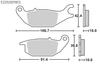 KITACO SBS Brake Pads and Thick E225 Ceramic Fits Monkey CT125 Hunter Part - Affordable, Long-lasting, - 125/ABS, Cub, Tricity/ABS - Number
