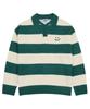 GRAVER [Unisex] Drawing Smile Stripe Collar Knit_Green