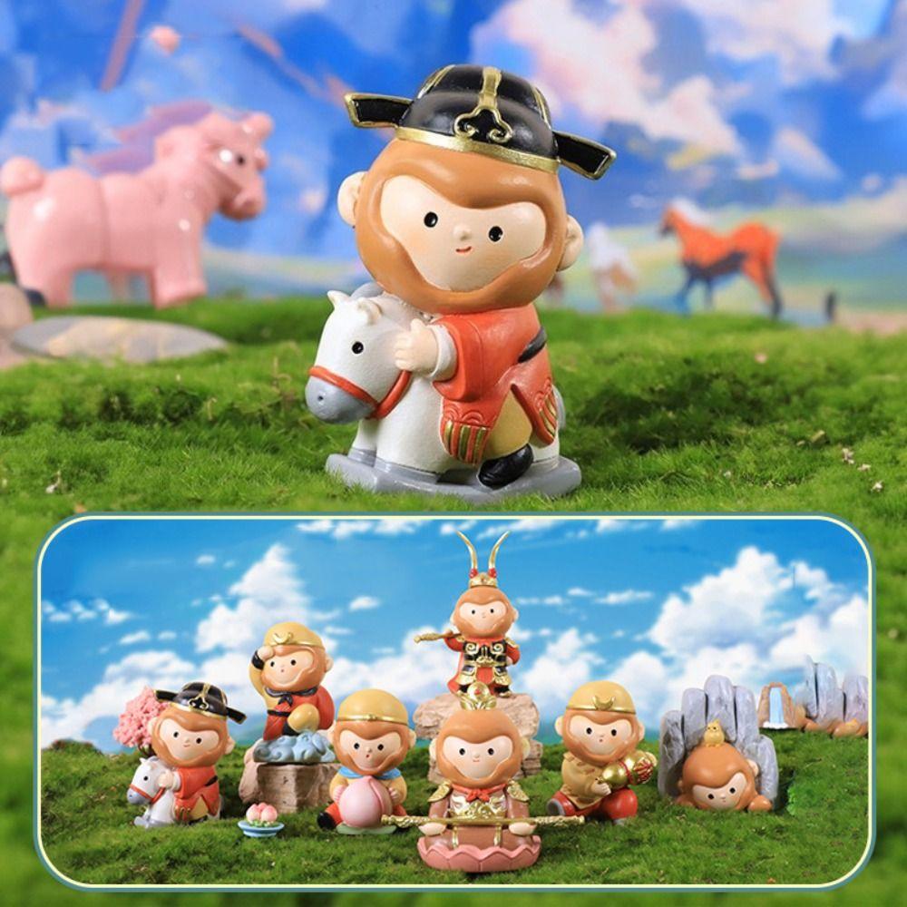 

Серия китайской мифологии Сунь Укун Экшн-модель Поделки Фигурка Гоку Коллекция для фанатов 1PC Random