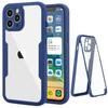 Coque de protection - pour iPhone - 12 Pro Max - 360 degrés - Bleu marine - Semi-rigide