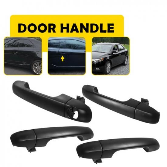 

For Kia Exterior Handles Forte Door Primed Bars Front Rear Black & Left Right 4x