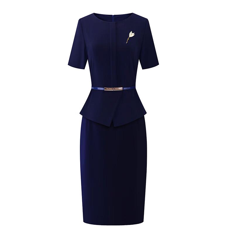 Профессиональное рабочее платье миди XL