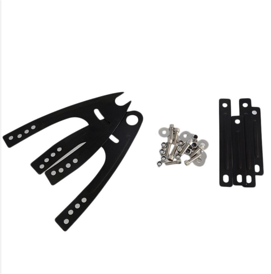 Black PVC Motorcycle Rear Wheel Cover Fender Splash Guard Mudguard with Bracket