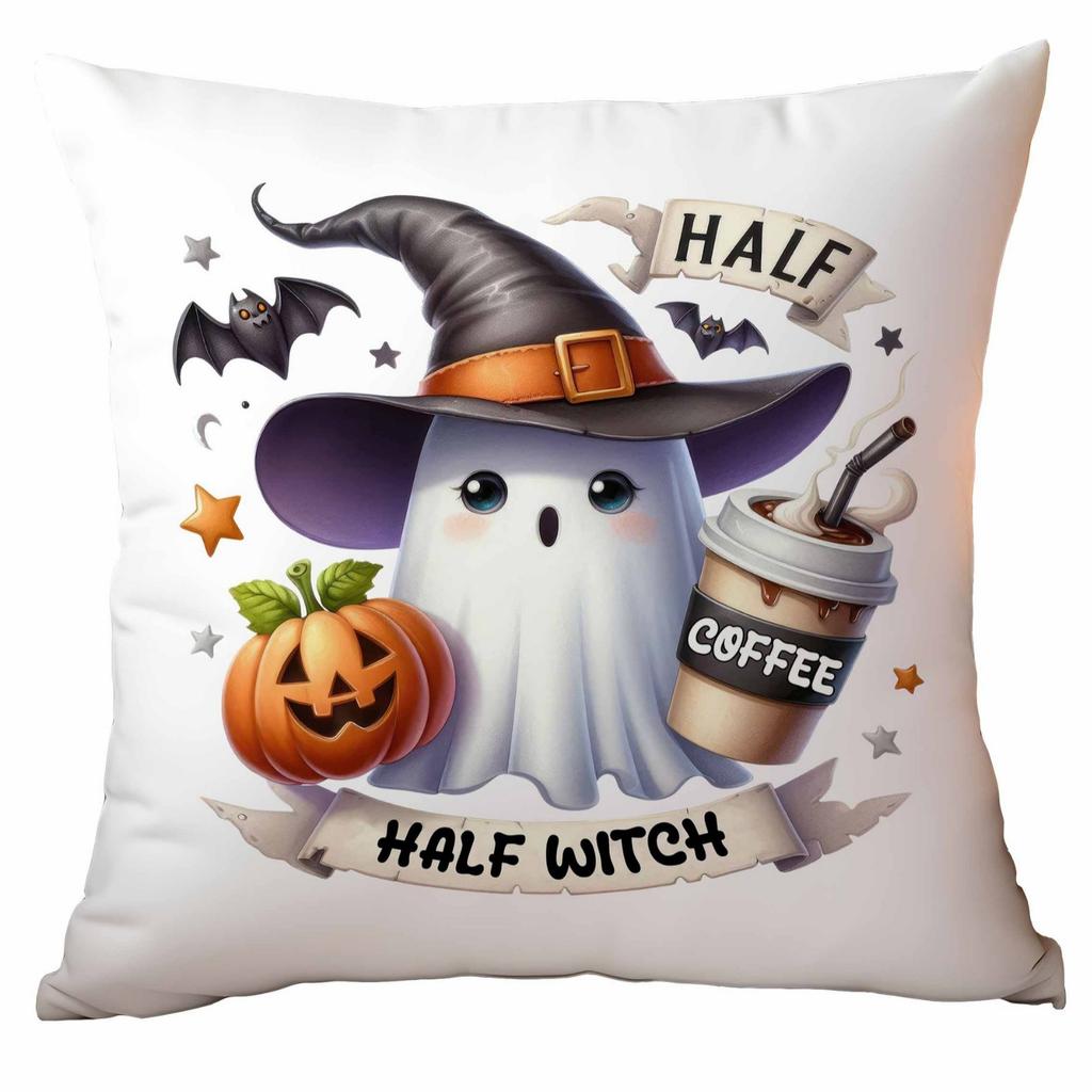 New Popular Halloween Pillowcase Cute Ghost Series Linen Material Halloween Sofa Decoration
