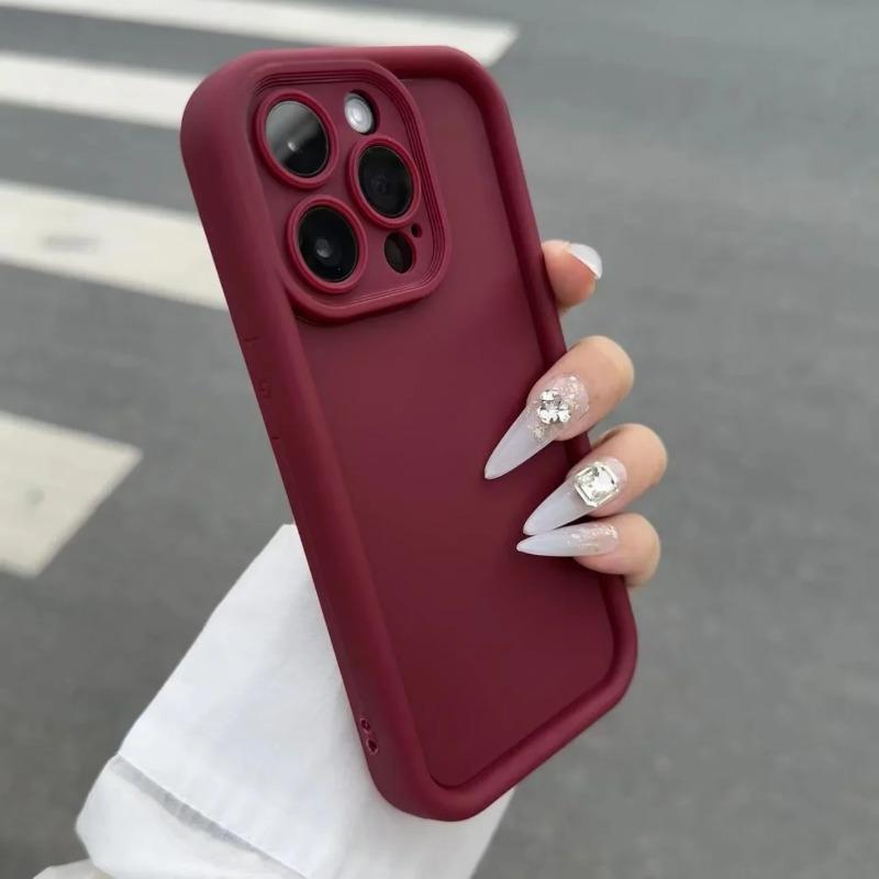 Luxury Soft Candy Liquid Silicone Phone Case For 17 Air 16 15 14 13 12 11 Pro Max 17 Shockproof Bumper Back Cases Cover