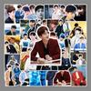 Bai Jingting Celebrity Sticker Pack: 50 Sheets for Skateboards, Luggage, Laptops, Cars, and Motorcycles.
