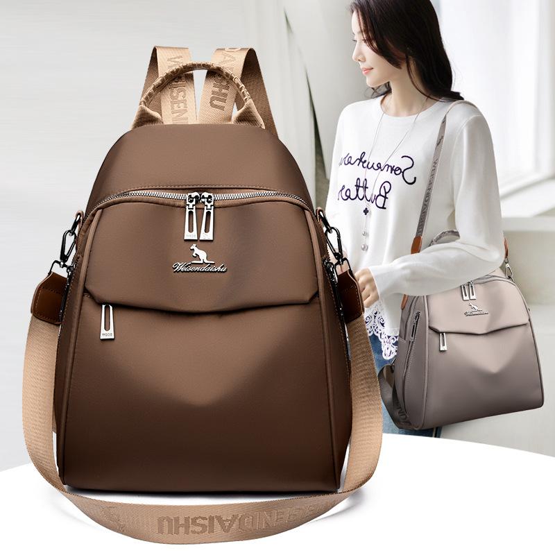 Schoolbag New High-value Oxford Cloth Backpack Women's Lightweight Waterproof and Anti-theft Commuter Backpack Large-capacity Casual Women's Bag