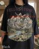 Yellowstone Comfort Colors® Tshirt, Vintage Mountain Eagle Faded Tee, Nature Y2K Streetwear National Park Animal Lover Retro Gift