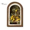 Nordische Heimwanddekoration Zitrone Bogenkunstdekor, Pastorale Blumen Holzschild, Einweihungsgeschenk für neuen Stil Küche Schlafzimmer Wohnzimmer