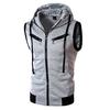 Fashion Men's Summer Casual Hooded  Color T-shirt Short Sleeve Top Blouse