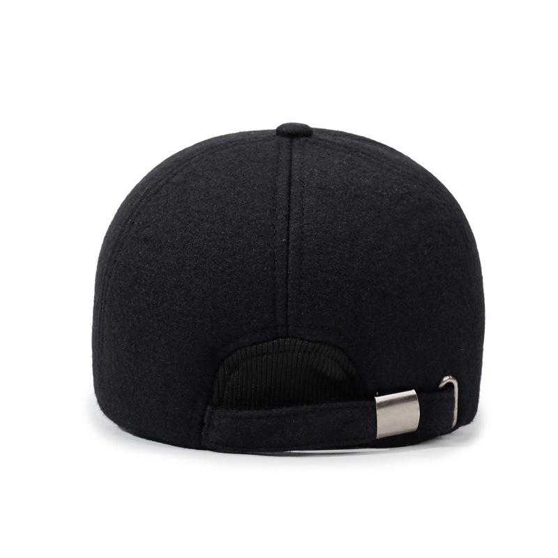 Herren Herbst Winter Wollmütze Kappe Mittelalterliche und Ältere Dicke Warme Ohrenschutz Baseballkappe