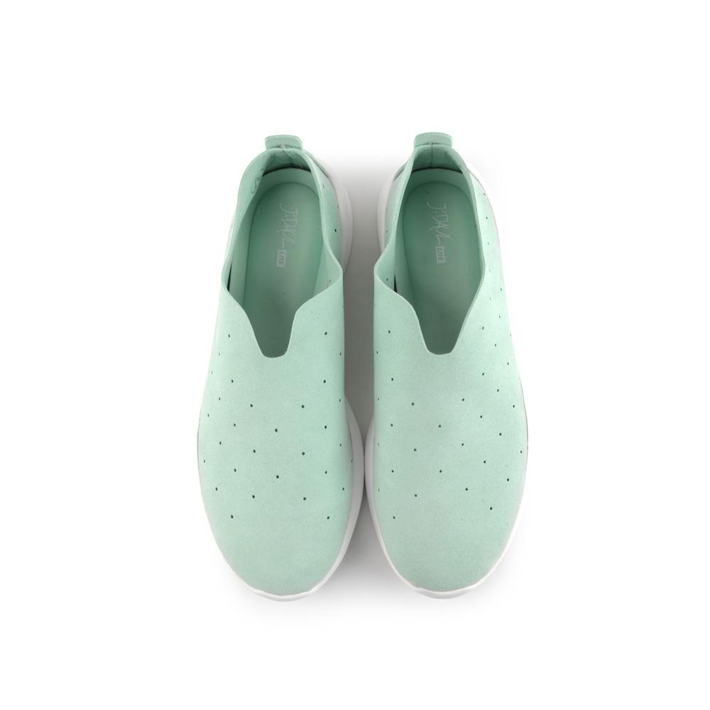 J.Daul Unisex Ultra-Light Slip-On Sneakers Light S Mint_Jd13