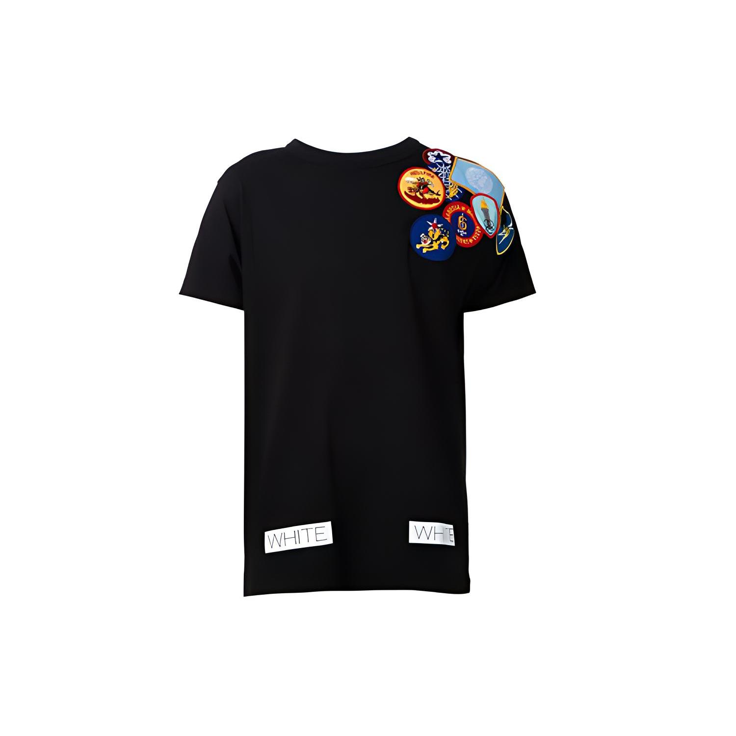 OFF WHITE T Shirts Mens Crew Neck Moderate Straight Fit CM10082405 XXS