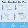 2025 50Pcs 1/2inch Salt and Pepper Shaker Stoppers Plastic Stopper Replacement Plug Bottle Caps Reusable Clear Round Plastic End Cap Storage Tool for