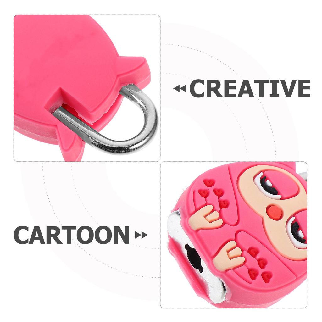 Metal Mini Cartoon Lock Portable Owl Padlock for Cabinets Backpack Suitcase Jewelry Box Small Cute Lock