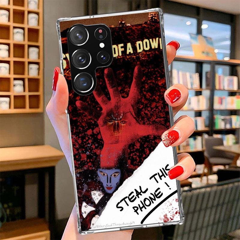 

System Of A Down Phone Case For Samsung Galaxy S26 S25 Edge S24 Ultra S23 S22 Plus S21 S20 FE Soft Fundas Shell Galaxy S25 S24 S Samsung S20 Plus