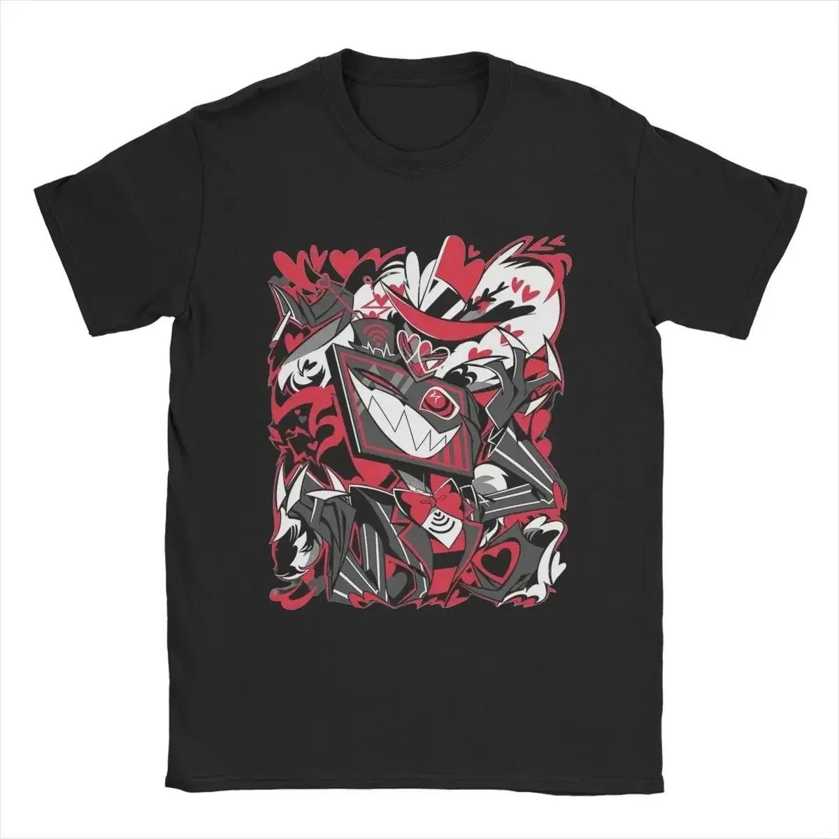 

2026 New Hazbins Hotels Vox T-Shirt for Men Novelty Cotton Tees O Neck Short Sleeve T Shirt Gift Idea Men Women Clothing Tees... S разноцветный