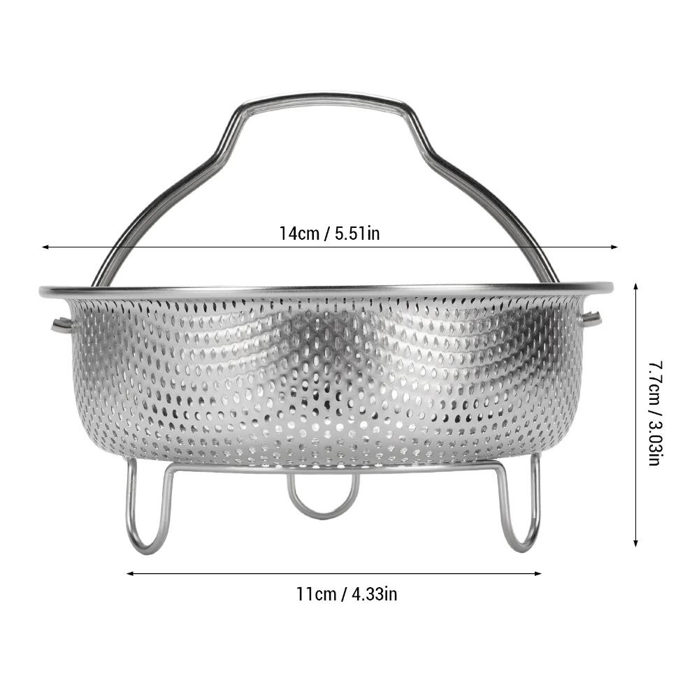 Insert Rack Colander Strainer Stainless Steel Pot Steaming Grid Portable Steam Rack 14cm