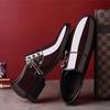 Fashion Shoes Men Leather Shoes Business Dress Shoes All-Match Casual Shock-Absorbing Footwear Wear-Resistant Plus Size Chaussure Homme