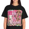 He Is Risen Lamb Cross T-shirt | Easter Christian Spring