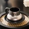 300ml Ceramic Coffee Cup Saucer Delicate Silver Latte Cup English Afternoon Camellia Flower Tea Coffee Mug Breakfast Milk Mug