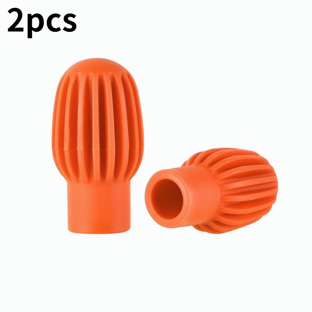 2PCS/4PCS Drum Mute Silicone Sleeves - Weakened Sound Silencers, Practice Tips, Drumstick Head Rubber Sleeves for Quiet Drumming