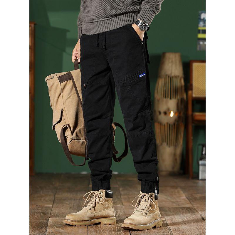 Men's Slim-Fit Camouflage Cargo Pants, Trendy Brand, New Spring/Autumn High Street American Retro Casual Pants