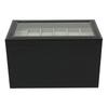 12-Slot Watch Box Case 3 Layers Watch Holder Organizer Display with 2 Velvet Drawer for Rings Bracelets Gifts For Birthday Black